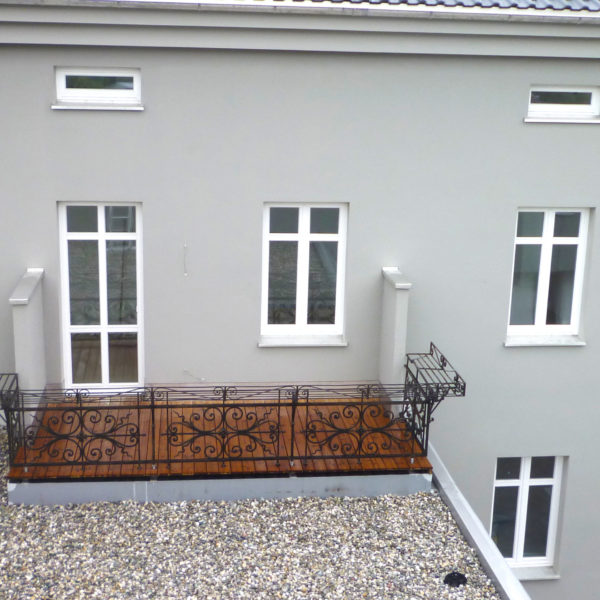 Massivholz Dachbalkon