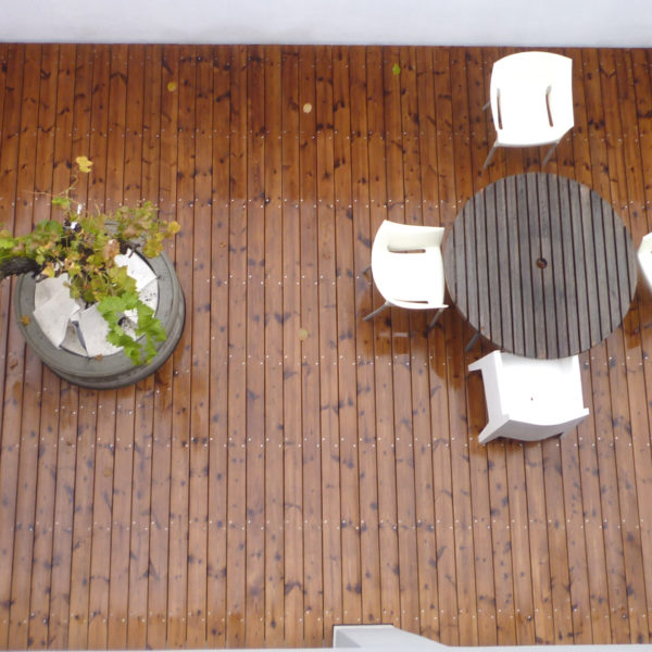 Massivholz Dachterrasse