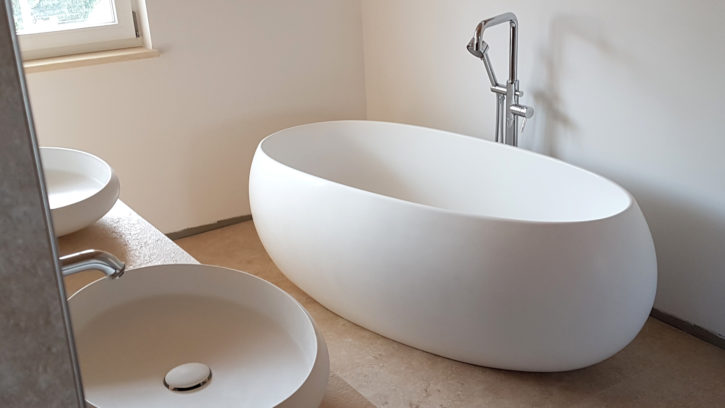 Innenausbau Badewanne freistehend