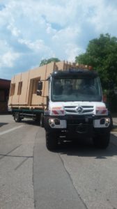 Anlieferung Wandelemente